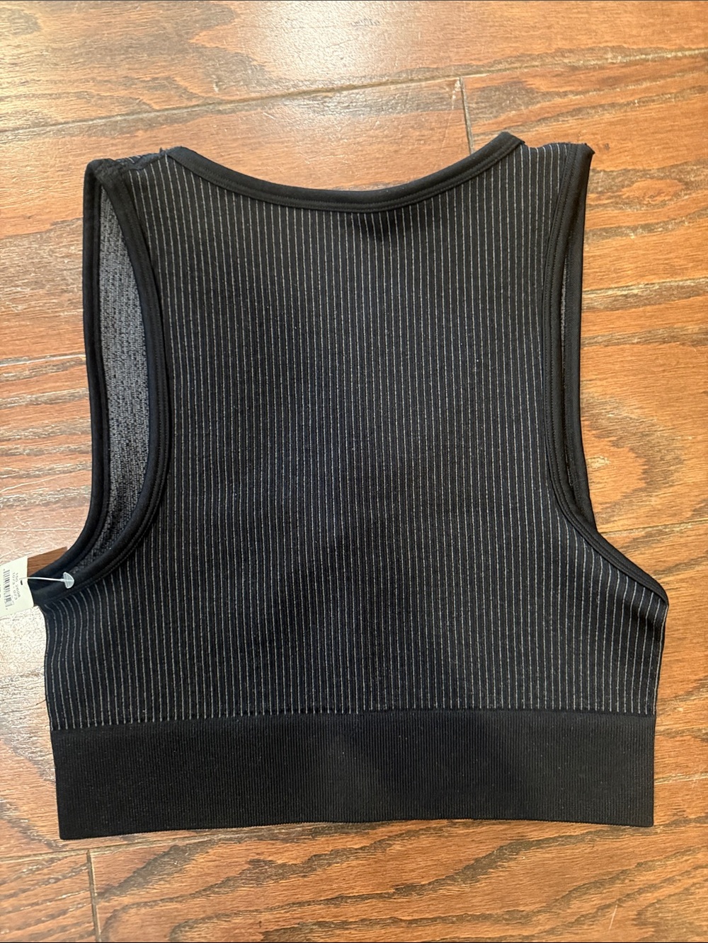 Aerie NWT black ribbed low impact sports bra, small - Picture 4 of 5